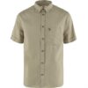 Fjällräven Ãvik Travel Shirt S/S Mens, Sand Stone